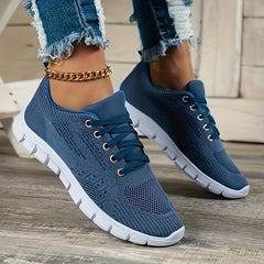 Women's Lightweight Mesh Sneakers Lace-up Athletic Shoes