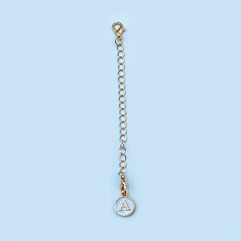 1pc ID Letter Charm Cup Handle Decorative Pendant Accessory