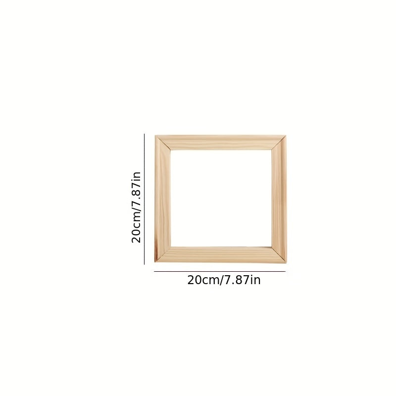 2pcs Wooden Desktop Picture Frame for Wall Hanging DIY Solid Wood