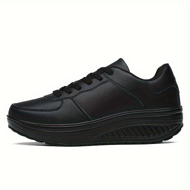 Women's Wedge Sneakers Height Increased Lightweight Walking Shoes