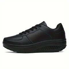 Women's Wedge Sneakers Height Increased Lightweight Walking Shoes