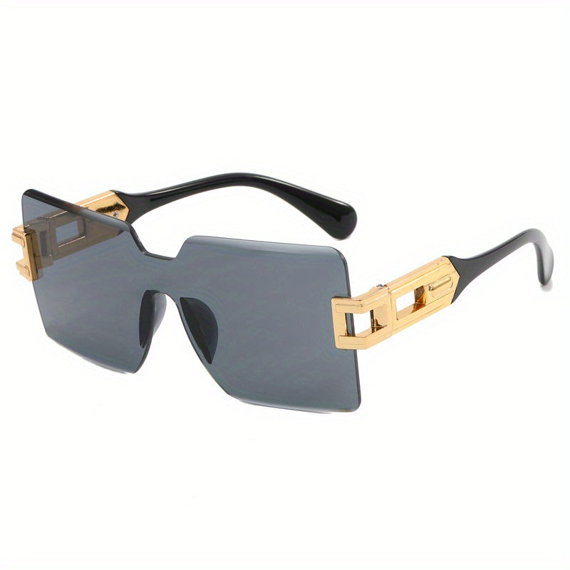 Y2K Rimless Sunglasses Gradient UV400 Sun Shades