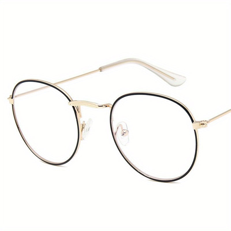 Round Clear Lens Glasses Women Retro Spectacles Frame