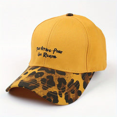 Leopard Embroidered Baseball Cap for Outdoor