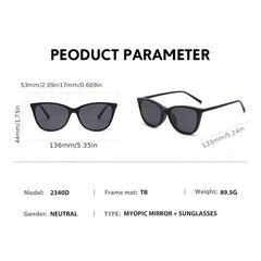 Dazzling Magnetic Clip Polarizing Sunglasses Cover