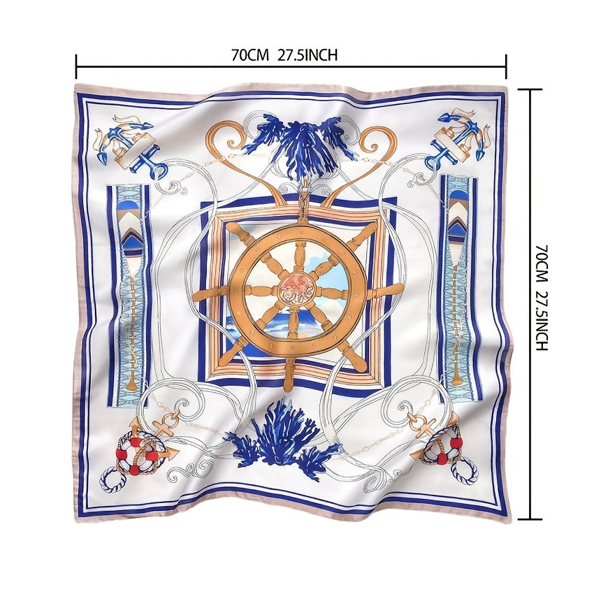 Lightweight Silk Head Scarves Square Bandanas for Women