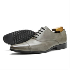 Men's Cap Toe Oxford Shoes for Wedding Office
