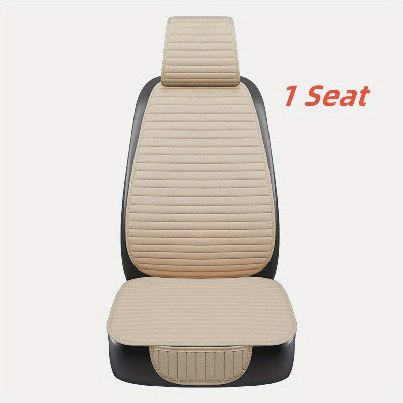 Auto Seat Cover Protector Backrest Front Rear Seat Back Waist Washable Cushion