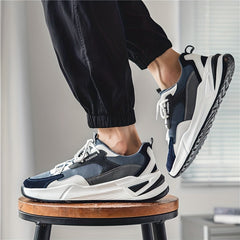 Men's Chunky Lace-up Sneakers Comfortable Breathable Shoes