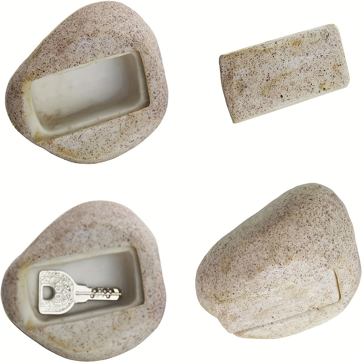 Simulation Stone Key Box Outdoor Garden Storage Container