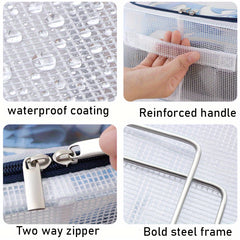 Clear Shoe Storage Box PVC Shoe Packaging Container Wardrobe Organizer