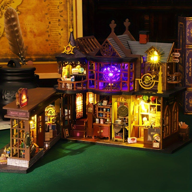MAOMIYU Vintage Magic Treasure House DIY Wooden Model Kit 3D Puzzle