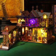 MAOMIYU Vintage Magic Treasure House DIY Wooden Model Kit 3D Puzzle
