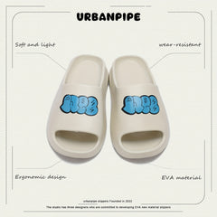 Unisex Non Slip Couple Slides Lightweight Open Toe Quick Dry Slippers
