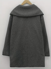 Waterfall Collar Overcoat Open Front Long Sleeve Outerwear
