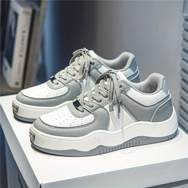 Men's Lace up Contrasting Sneakers Skate Shoes