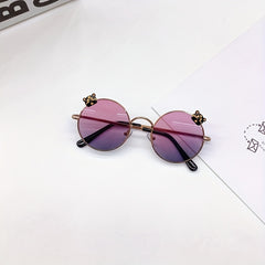 Girl's Round Frame UV Baby Sunglasses