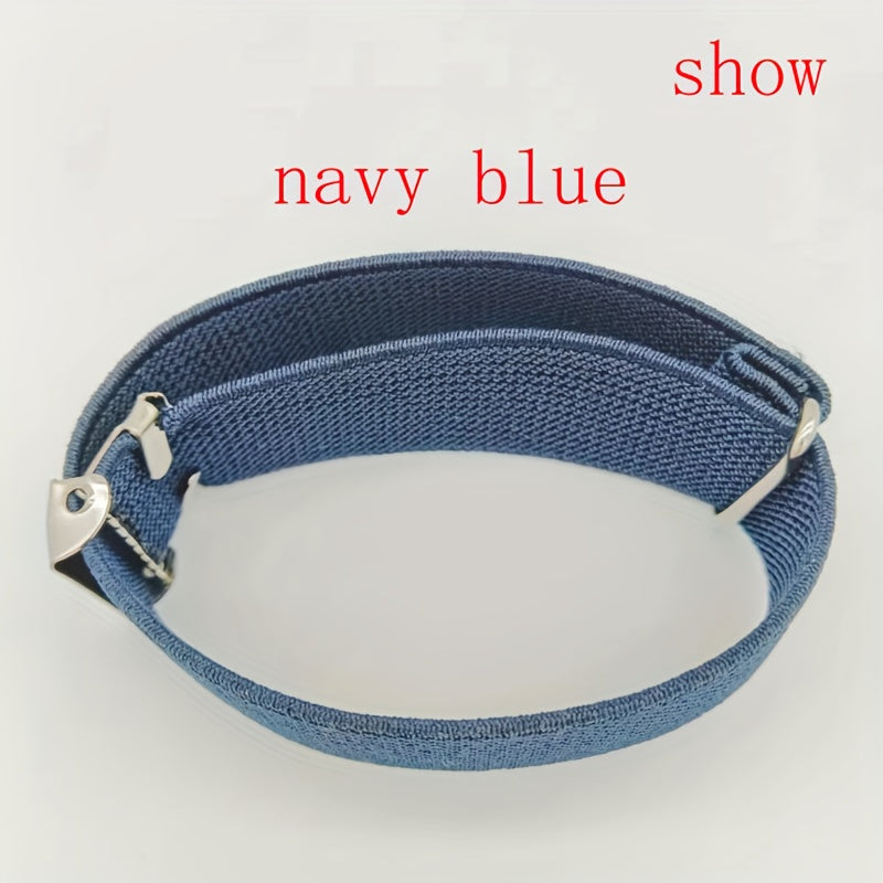 2pcs Adjustable Elastic Armbands for Men & Women Polyester Sleeve Bands 2 Wide