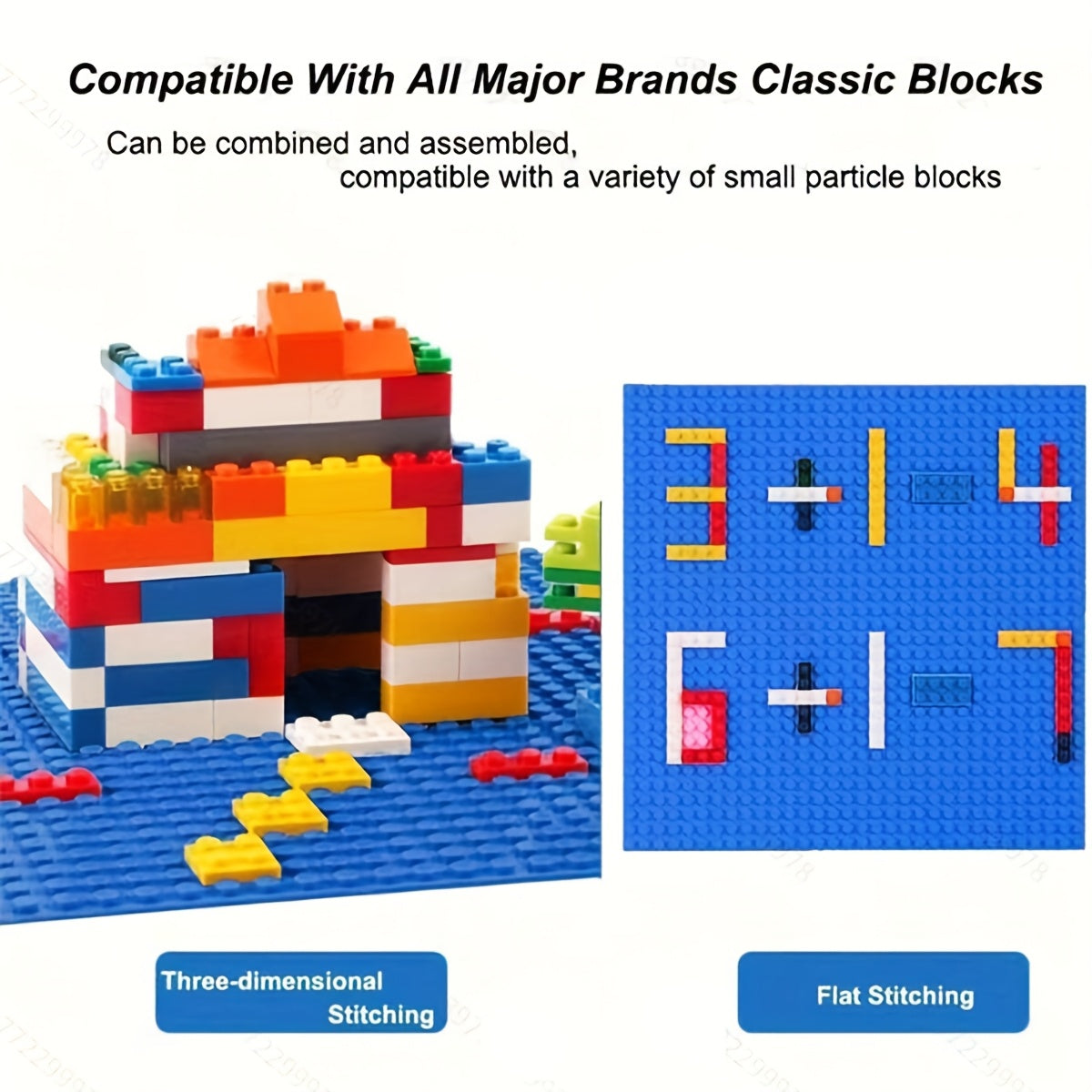 Small Grain Base Plate for Building Blocks