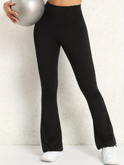 High Rise Cross Back Flared Yoga Pants