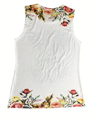 Floral & Cattle Print Tank Top for Women