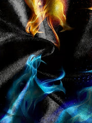 Fire & Water Dragon Print Kid's Sweatshirt Unisex Pullover