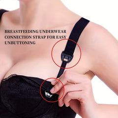 4pcs Elastic Bra Shoulder Straps Adjustable Underwear Straps Women's Lingerie