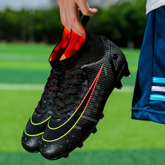 Boy's High Top Non Slip AG Football Cleat Soccer Shoes