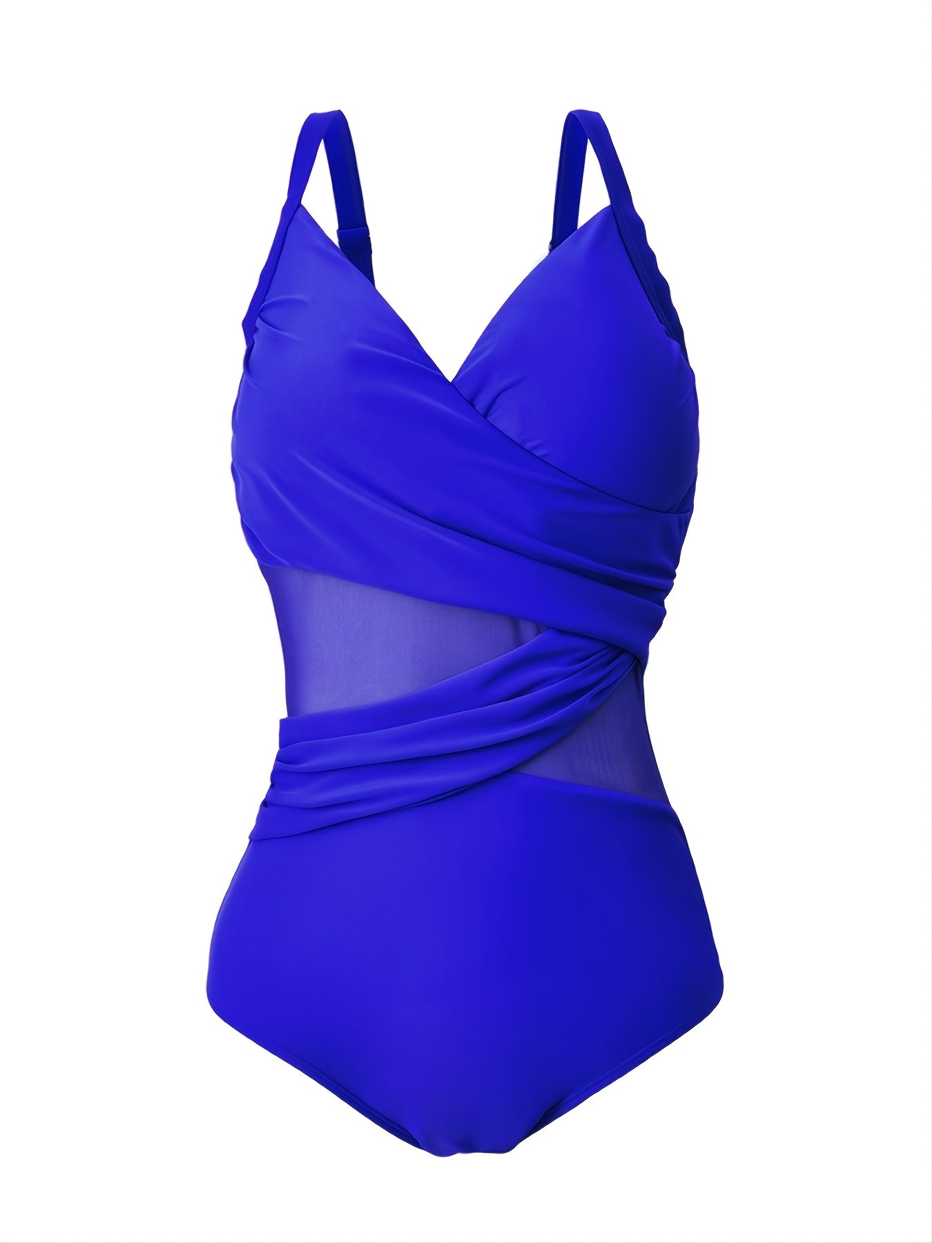 Mesh Criss Cross One Piece Swimsuit
