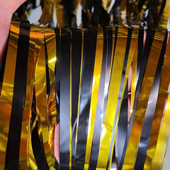 2M 18 Stripes Golden Foil Curtain Party Decor