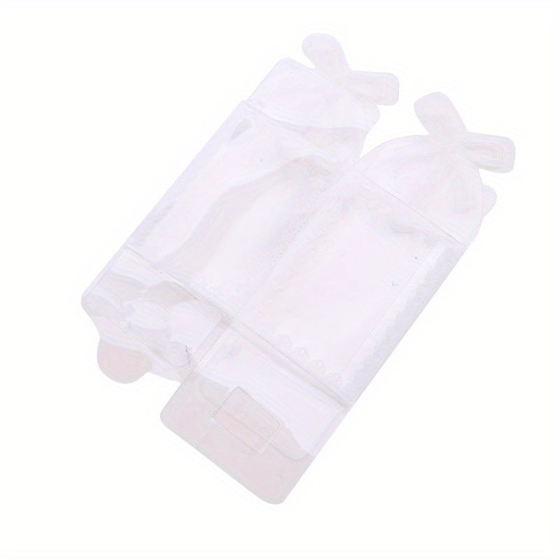 10pcs Transparent Printed Food Packaging Box Candy Chocolate Party Favors