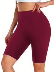 Women's High Stretch Yoga Shorts - Slim Fit and Comfortable