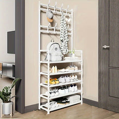 Floor Coat Rack Shoes Rack Multifunctional Storage Coat Garment Rack