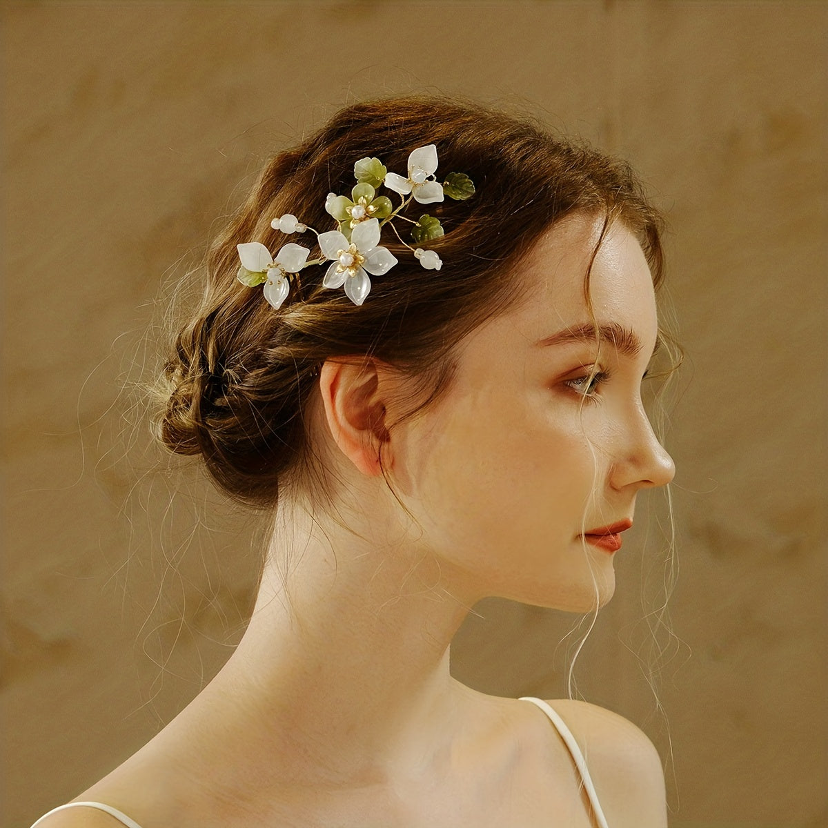 Crystal Flower Bridal Hair Comb Headdress Wedding Dress Headpiece