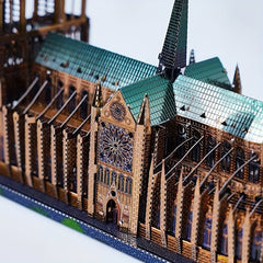 Colorful Paris Notre Dame 3D Metal Assembly Model Puzzle DIY