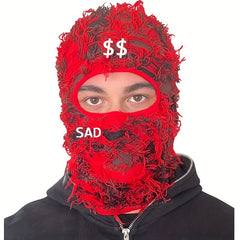 Embroidered Subaraklava Full Ski Mask Knit Camouflage Headwear
