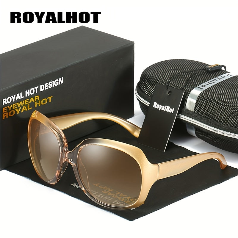 Royal Oval Resin Polarized Sunglasses Uv400 Glasses