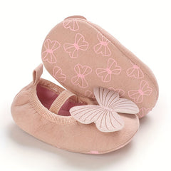 Bowknot Slip On Low Top Shoes For Baby Girls Lightweight Comfortable