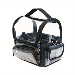 Clear Makeup Brush Case Stand Holder Cup Travel Professional Cosmetic Bag