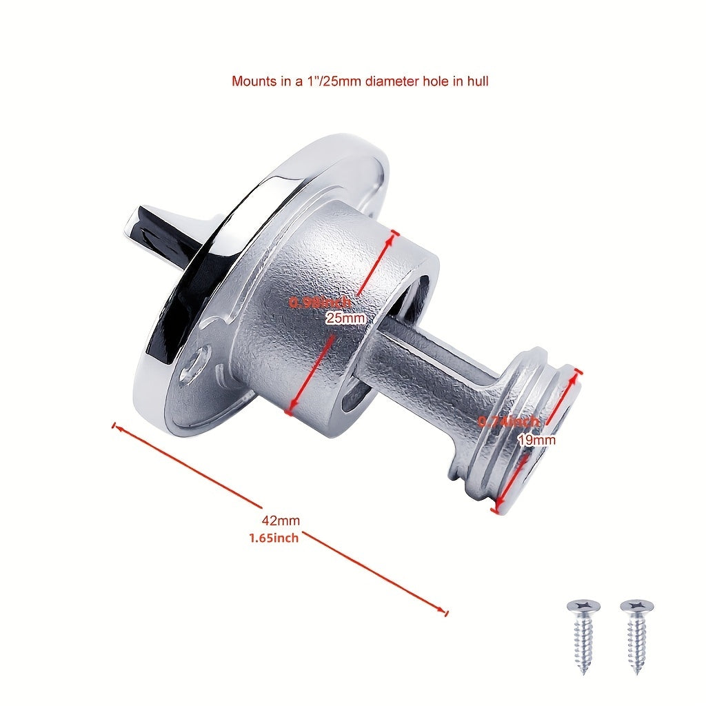 1pc Stainless Steel Marine Drain Plug Bilge Drain Outlet Plug