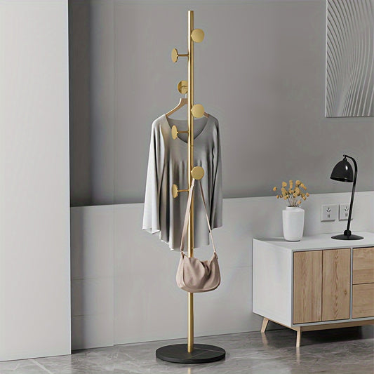 Heavy Duty Standing Coat Rack Modern Metal Coat Rack With Marble Pattern