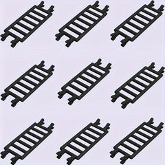 9pcs ABS Building Block Guardrails Set for Staircase Traffic & Farm Scene