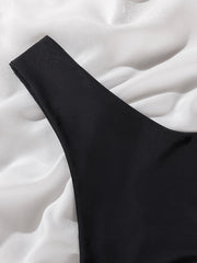 Ruched Cheeky Bikini Bottoms High Stretch Swim Briefs