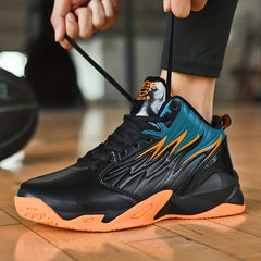 Men's Basketball Shoes Comfy Non Slip Lace Up Sneakers