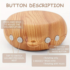 Wooden Baby Mobile Music Box with Rotating Hook Motor Operated 35 Tunes