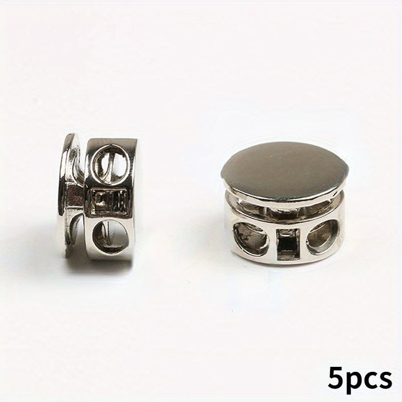 5pcs Round Spring Buckle Shoelace Lock Stopper DIY Sewing Accessory