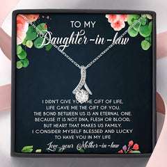 Teardrop Necklace To My Daughter in law Necklace Birthday
