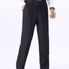 Men's Formal Solid Straight Leg Dress Pants For Business
