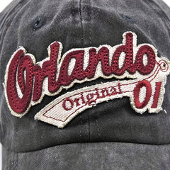 Vintage Baseball Cap 3D Embroidered Alphabet Men Women Duck Cap