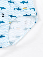 5pcs Boys Shark Print Boxer Briefs Cotton Underwear